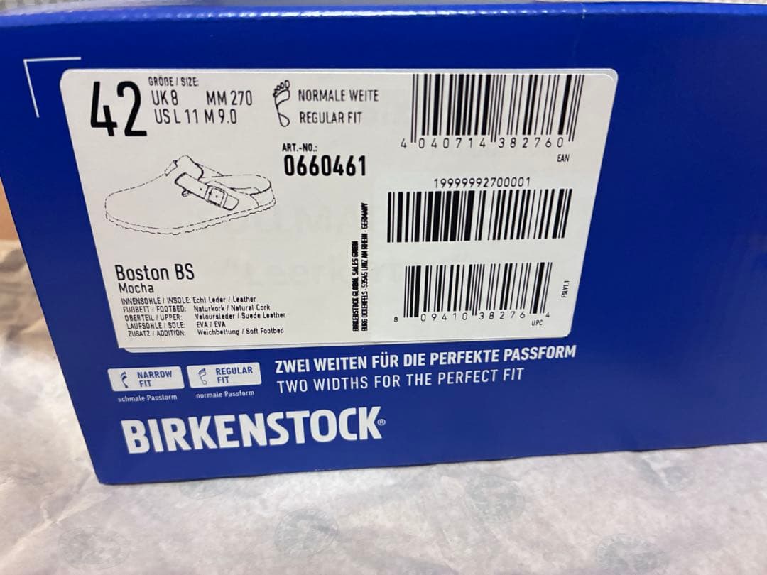 ビルケンシュトック　ボストン　スウェード　モカ　42 27.0
