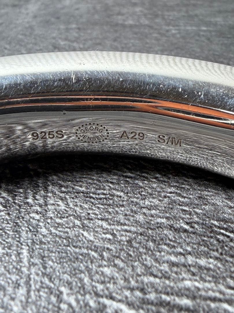 希少‼️  925 オーラ バングル ブレスレット　シルバー