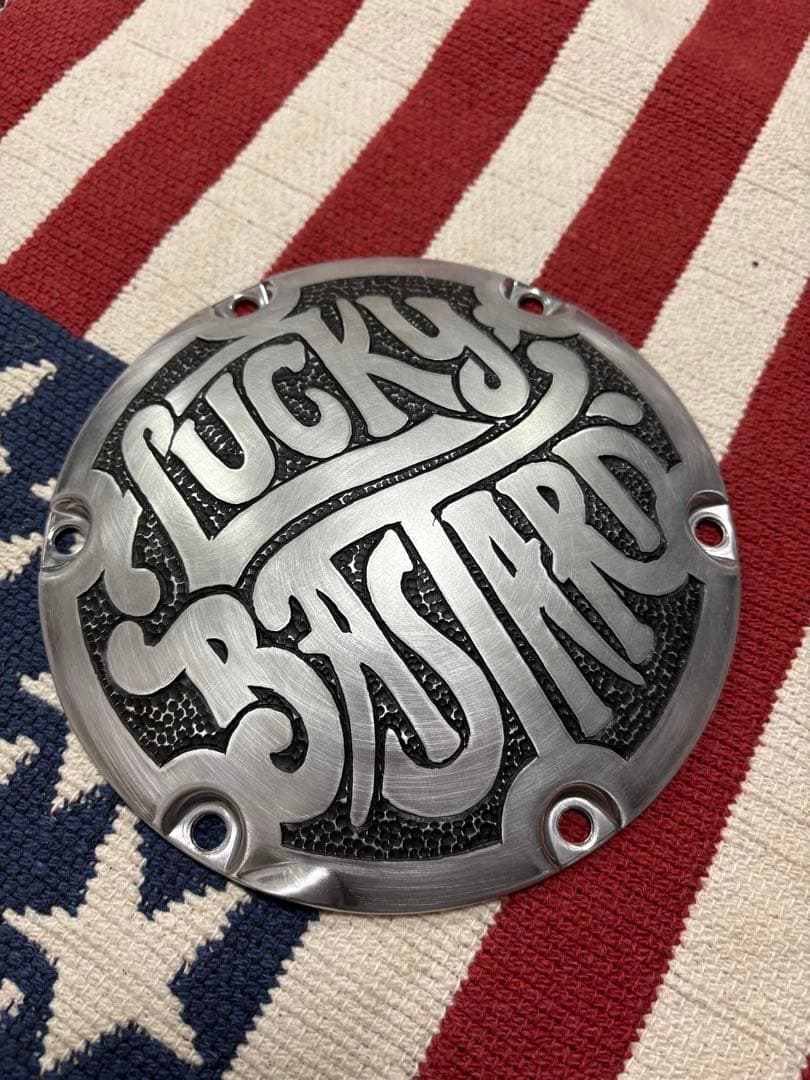 No.26ハーレーダビッドソン　スポーツスターダービーカバー手彫り 48 883