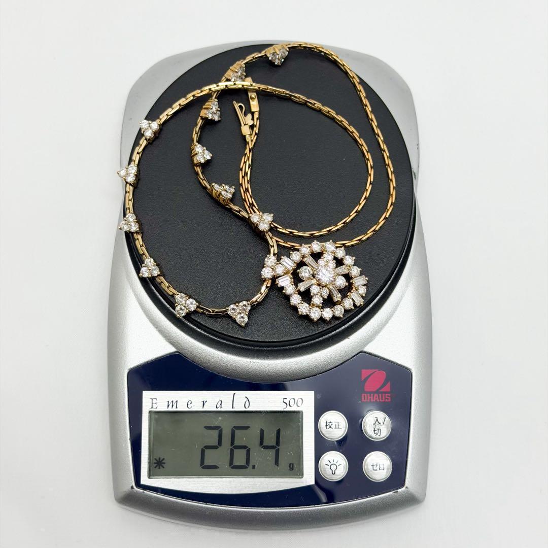 クチンスキー ヴィンテージ ネックレス K18 ダイヤモンド