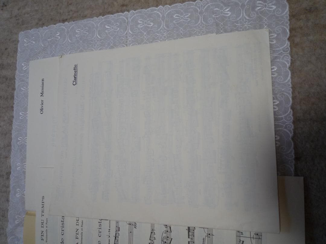 世の終わりのための四重奏曲　楽譜