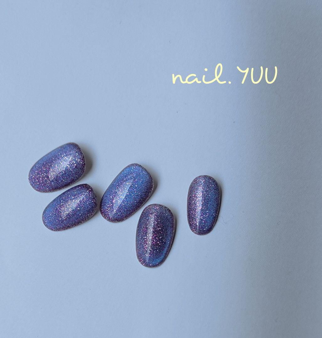 マグネットネイルラメネイル韓国トレンドネイルシンプル