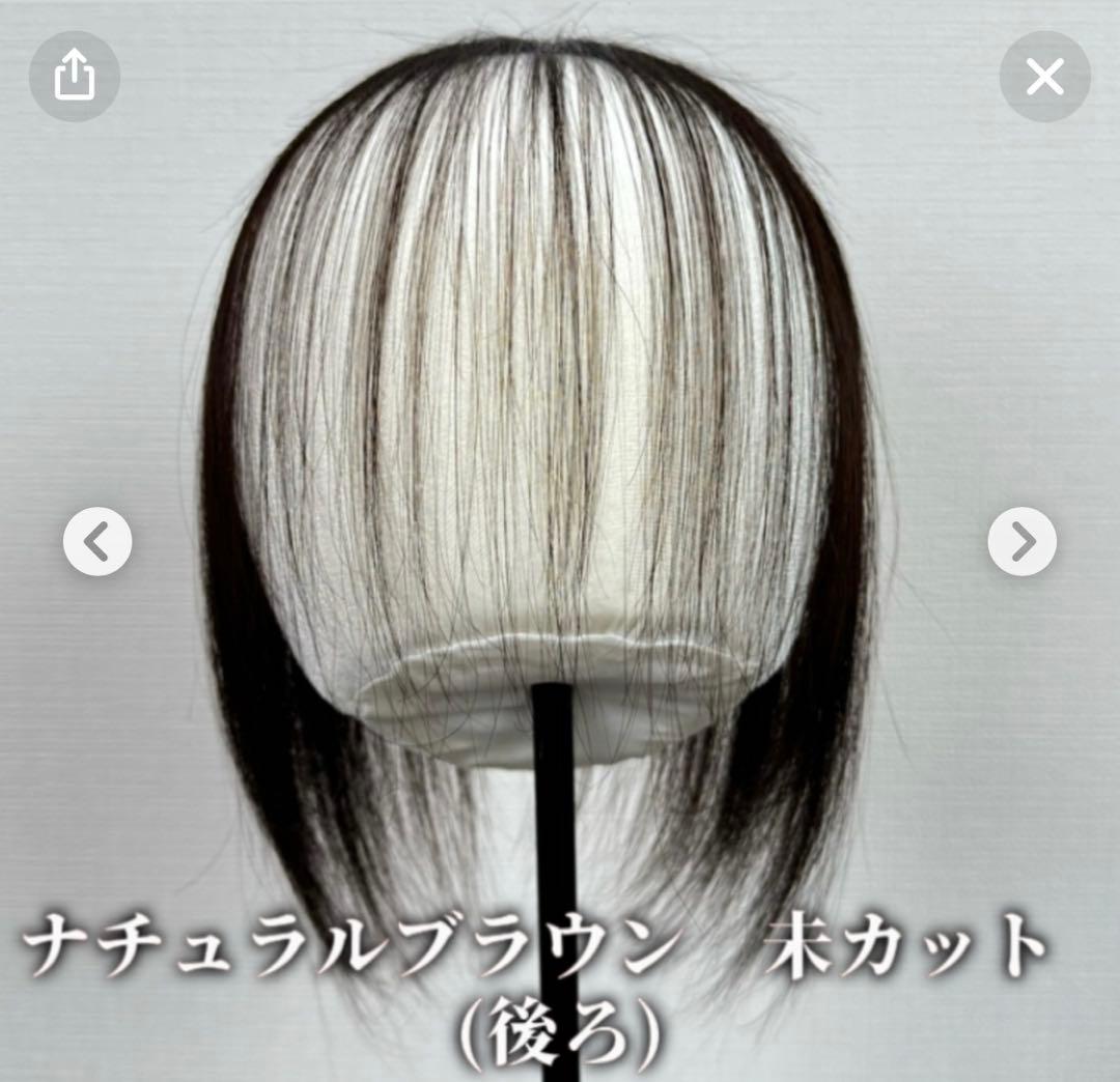 カモメ 前髪ウィッグ ナチュラルブラック