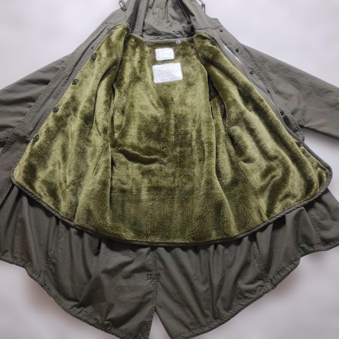 【美品】ヒューストン　M-51　ライナー付　モッズコート　青島コート　XXS　緑