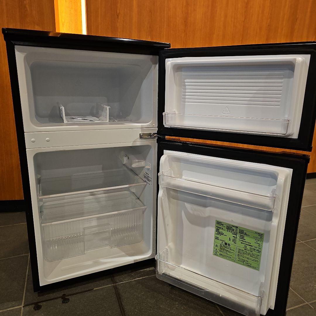 東京23区のみ送料無料！comfee 二段式冷蔵庫 黒