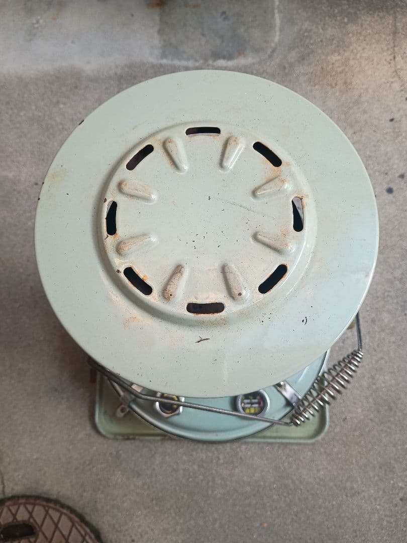 Aladdin ストーブ ブルーフレーム　ミントグリーン　アンティーク