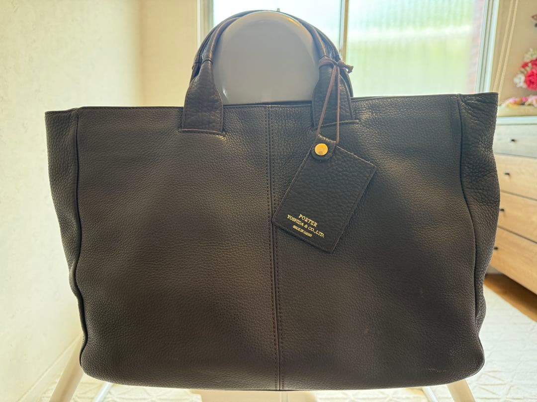 PORTER レザー ビジネスバッグ ダークブラウン