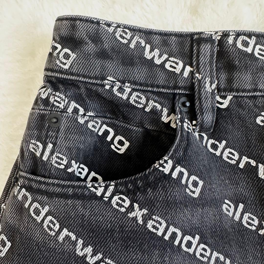 ♩✨alexanderwang ロゴプリント デニム ショートパンツ