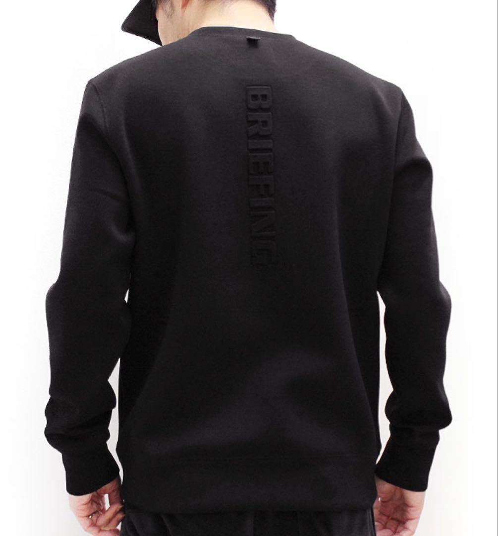 美品 ブリーフィング WARM 3D LOGO CREW NECK SWEAT