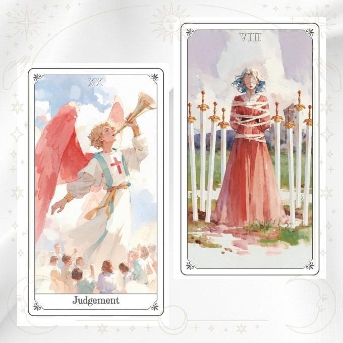 【正規品タロットカード】クラファン完売✨透明感あふれる水彩画✨生命の開花のデッキ