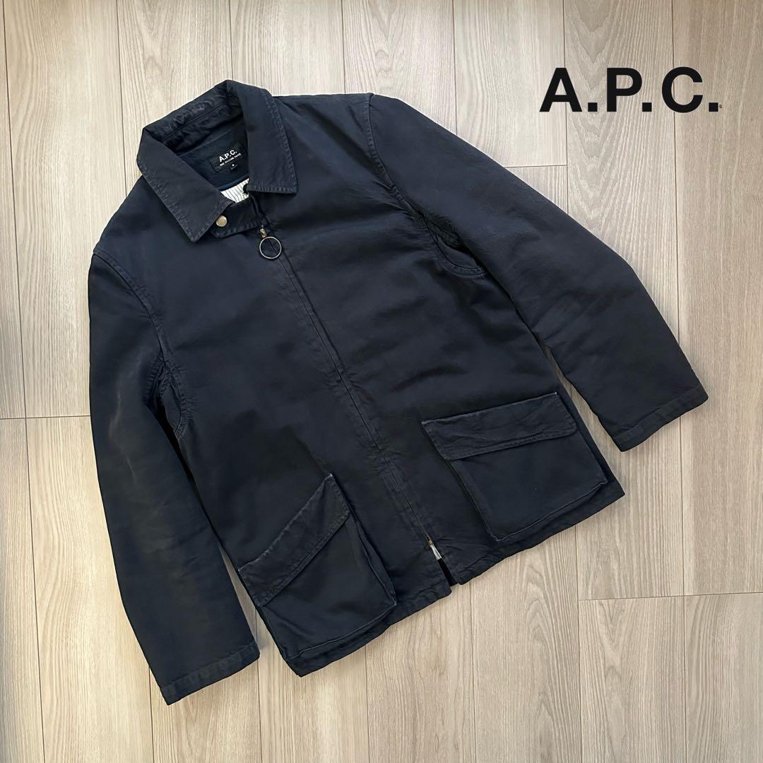【A.P.C】GARMENT DYED VINTAGE COVERALL BLK