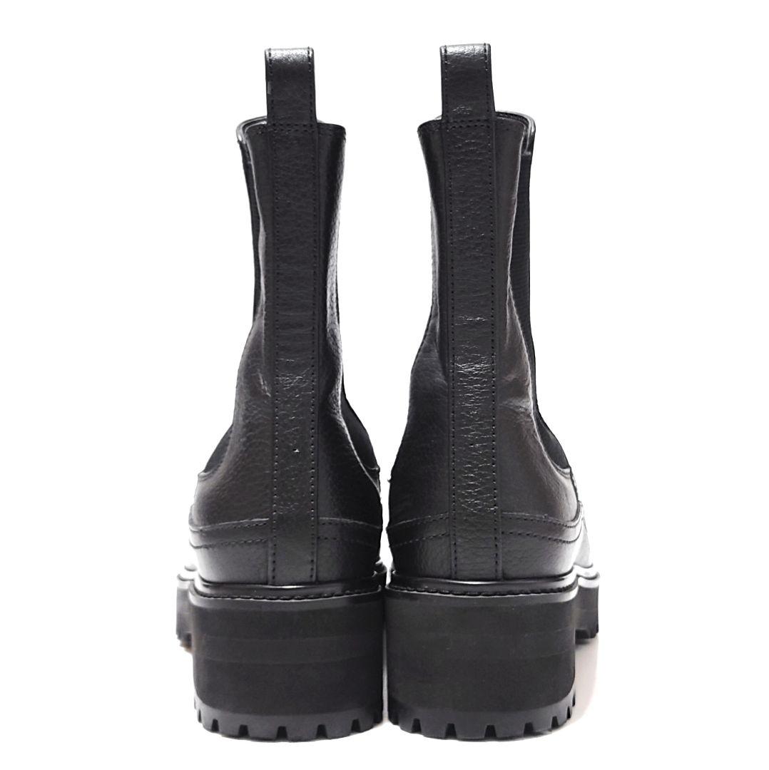 美品 ダイアナ トラックソール サイドゴア ショート ブーツ ファビオルスコーニ