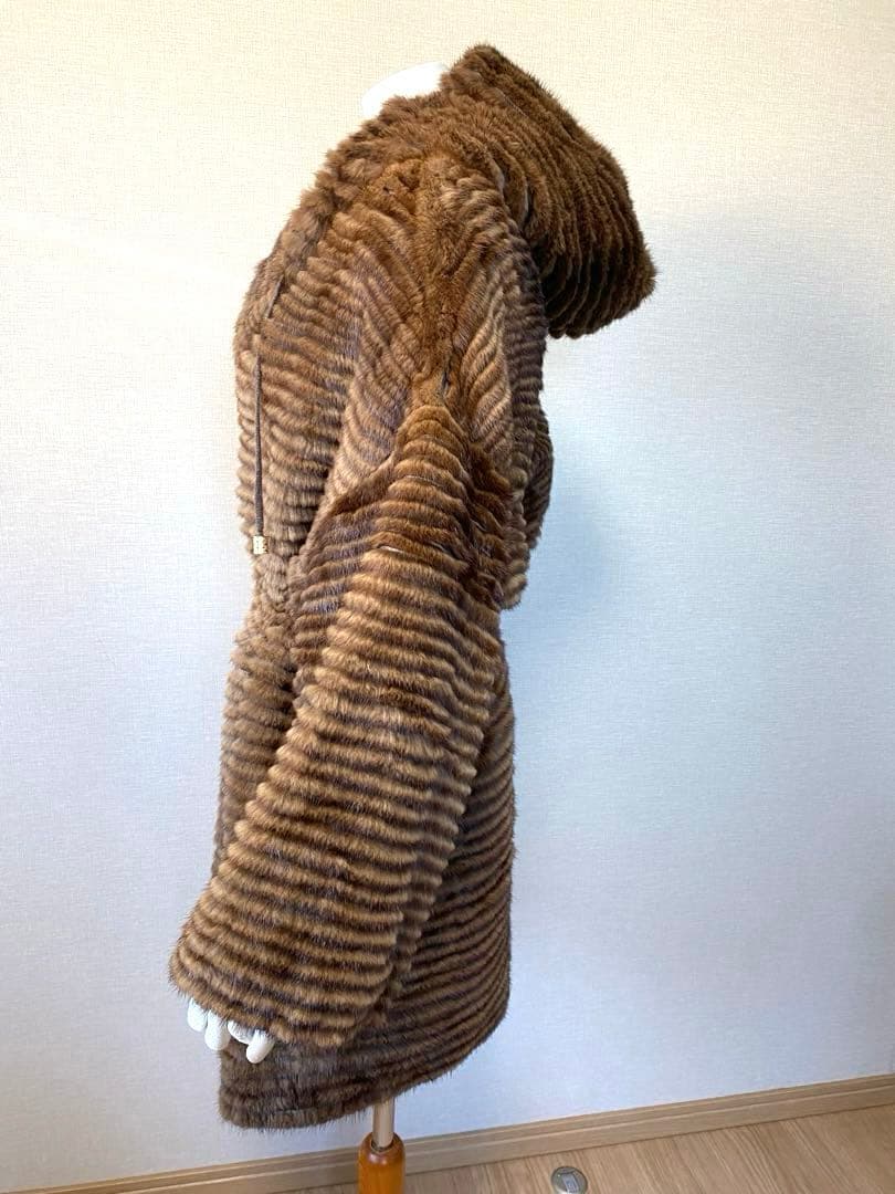 KB. fur 軽量 ミンク カシミア 高級 カーディガン ファー コート