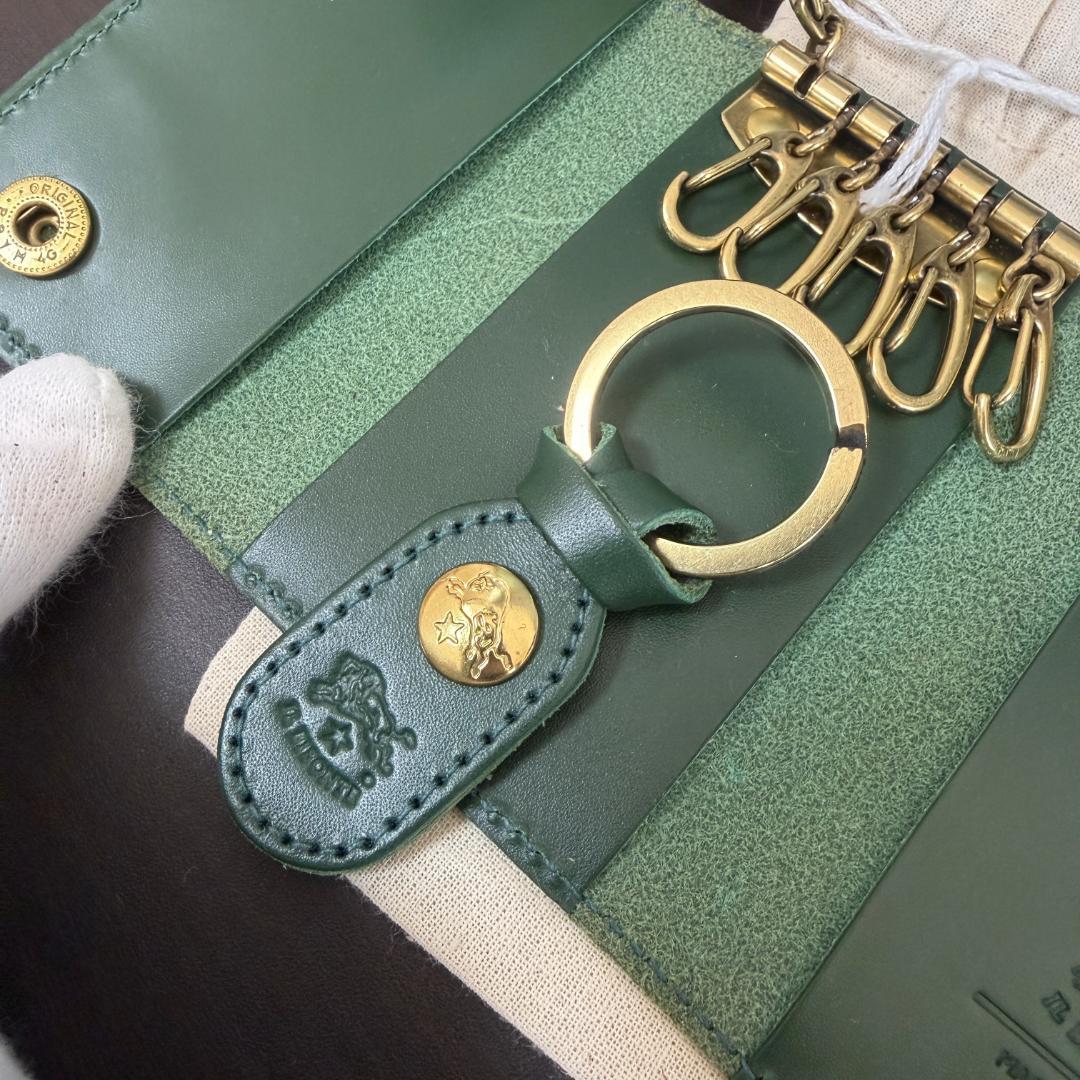 【新品未使用】イルビゾンテ 6連 キーケース グリーン