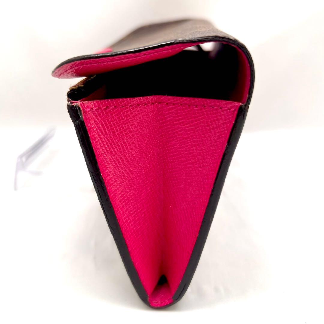 ルイヴィトン モノグラム ポルトフォイユ エミリー ホットピンクM41943