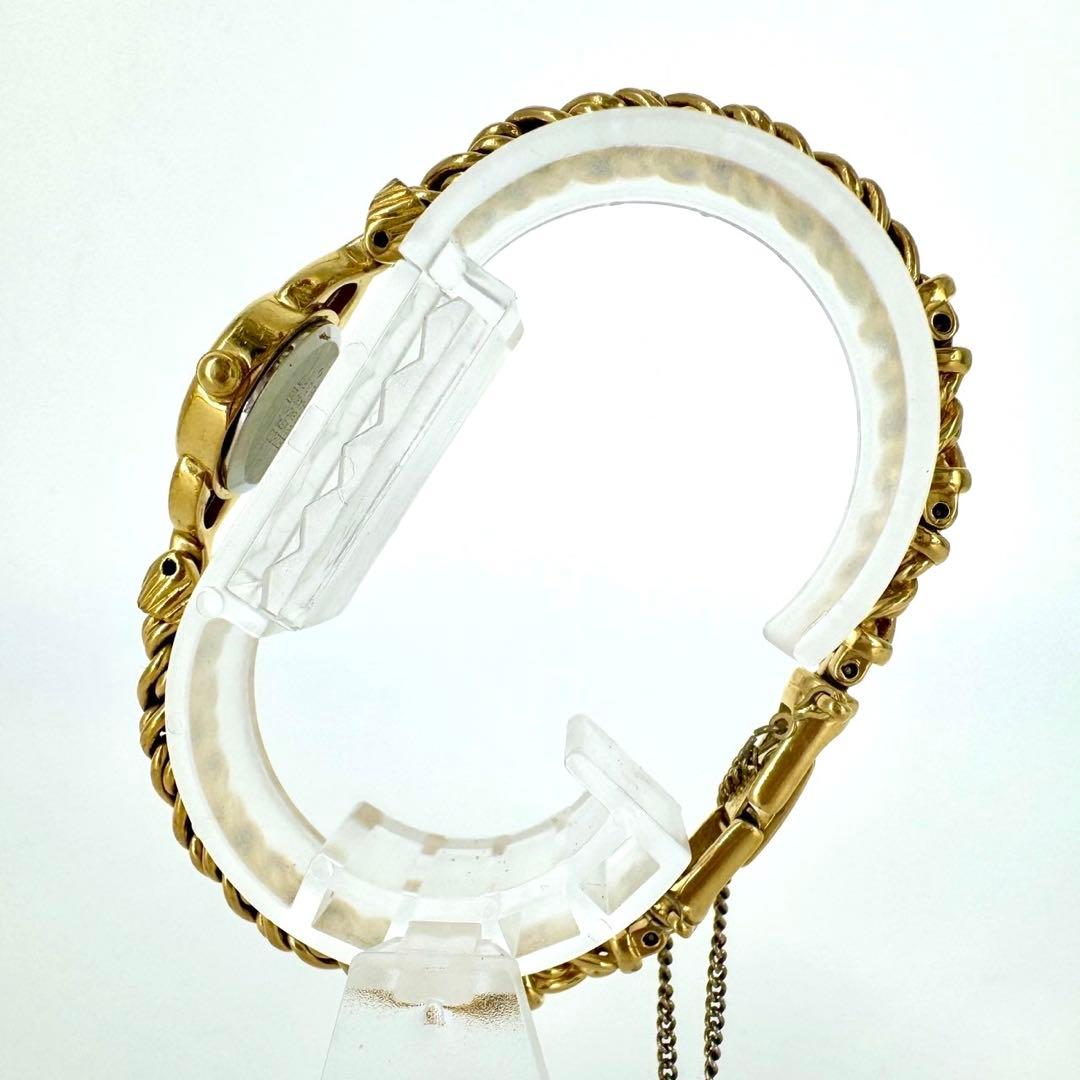 【新品電池】SEIKO ゴールド レディース 腕時計　カラーストーン　クォーツ