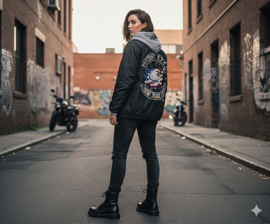 【極希少/美品】Schott ショット コーチジャケット 鷹 星条旗 黒 L