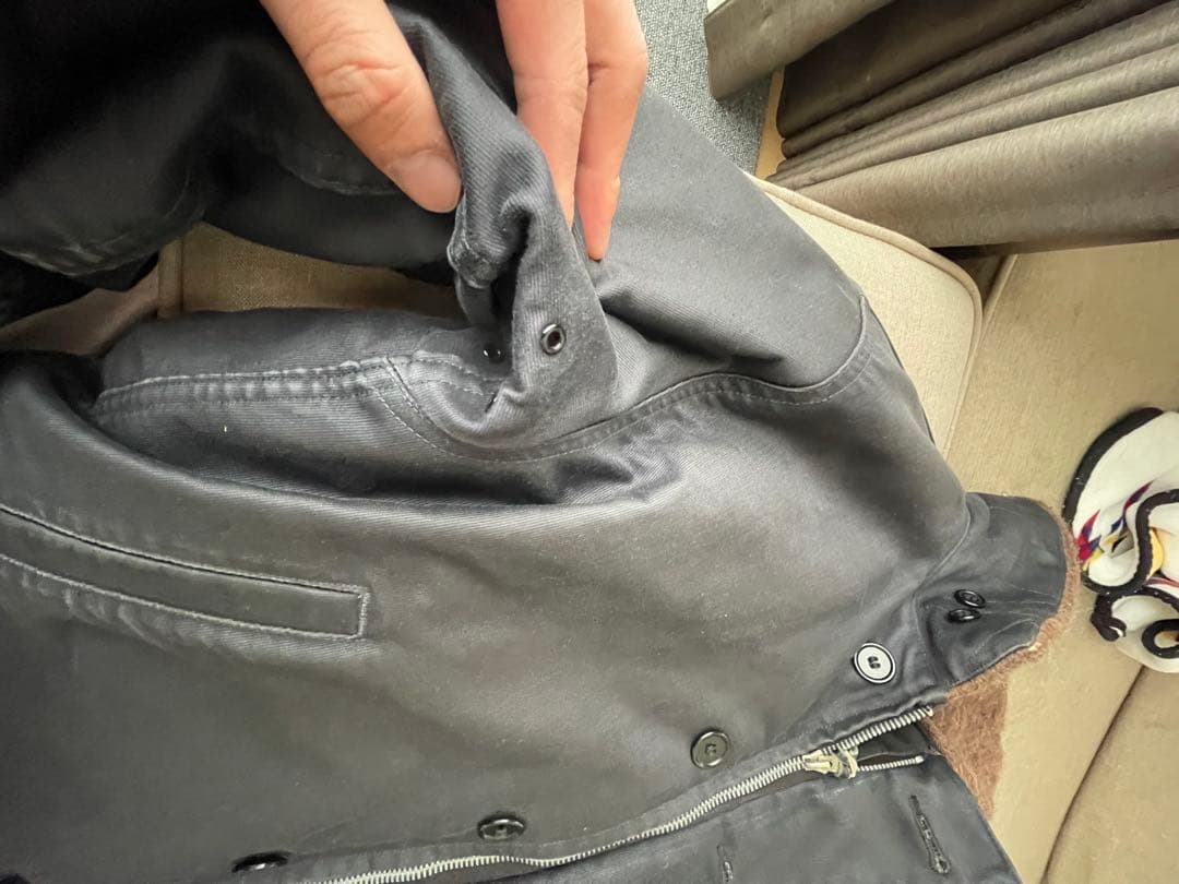 N-1デッキジャケット U.S.NAVYボア裏地 TALONジップ サイズ40