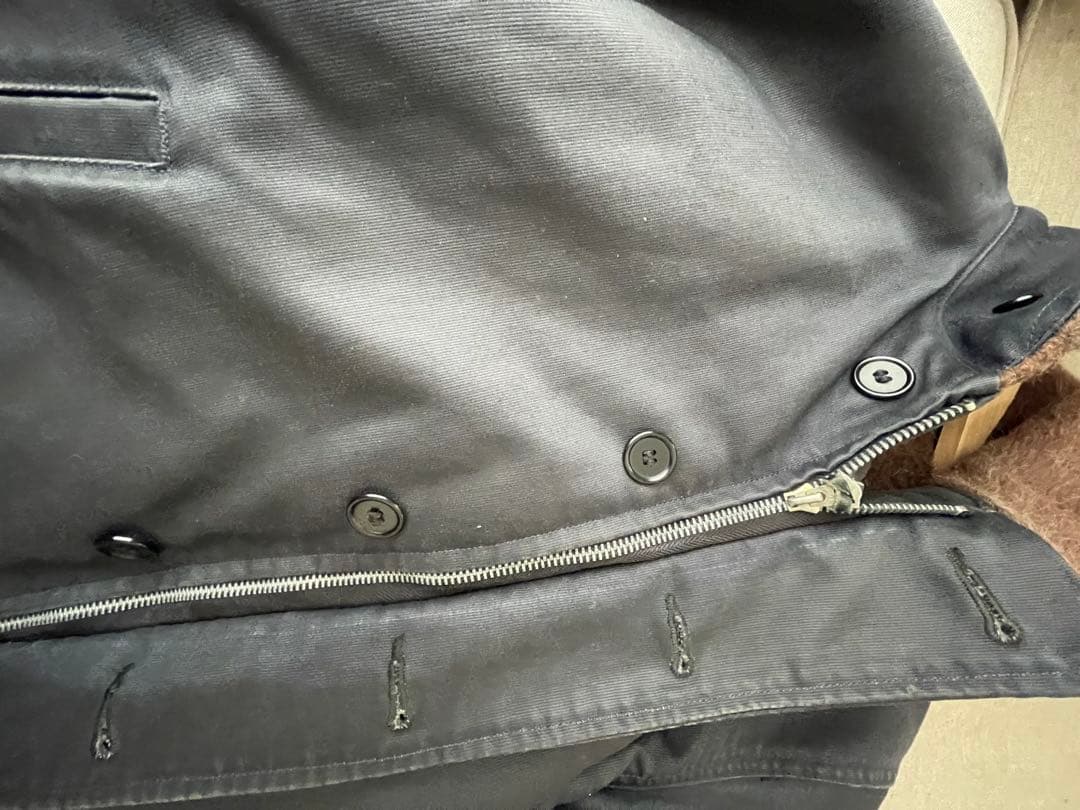 N-1デッキジャケット U.S.NAVYボア裏地 TALONジップ サイズ40