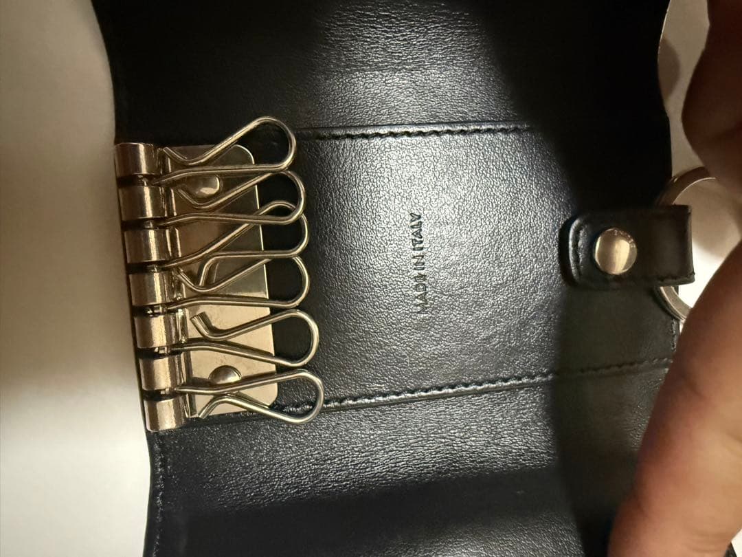 CELINE ブラック クロコダイル風キーケース