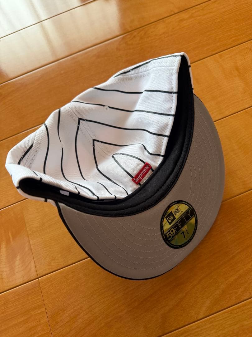 帽子 Supreme x run NewEra \"Stripe\" 73/4