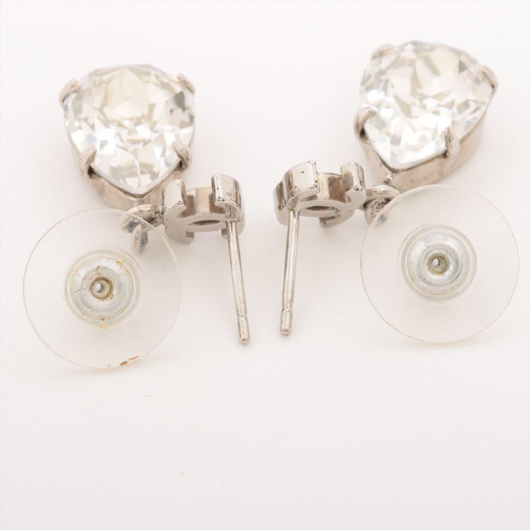 鑑定済✨CHANEL シャネル　ティアドロップピアスシルバー両耳ココマーク