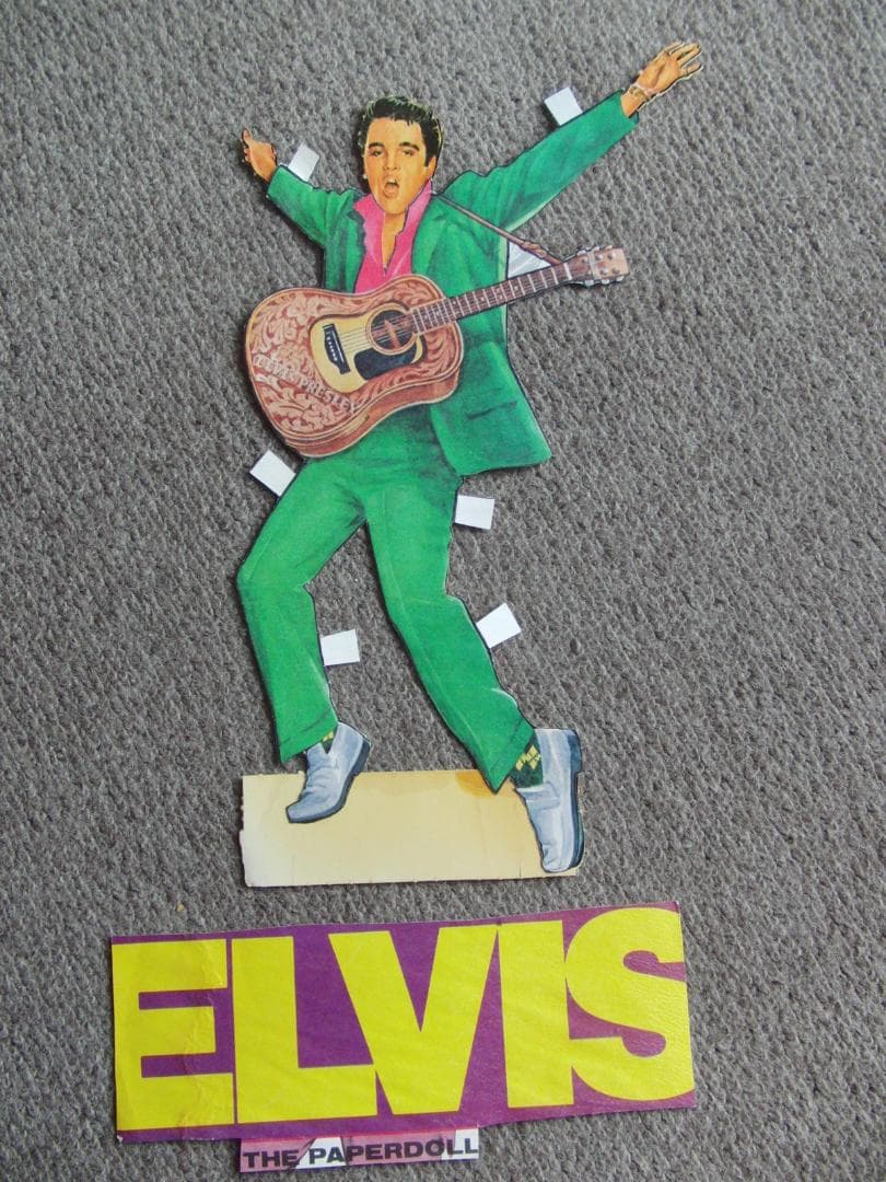 ★超希少 エルビス・プレスリー 切り抜き 着せ替え 紙製2パターン