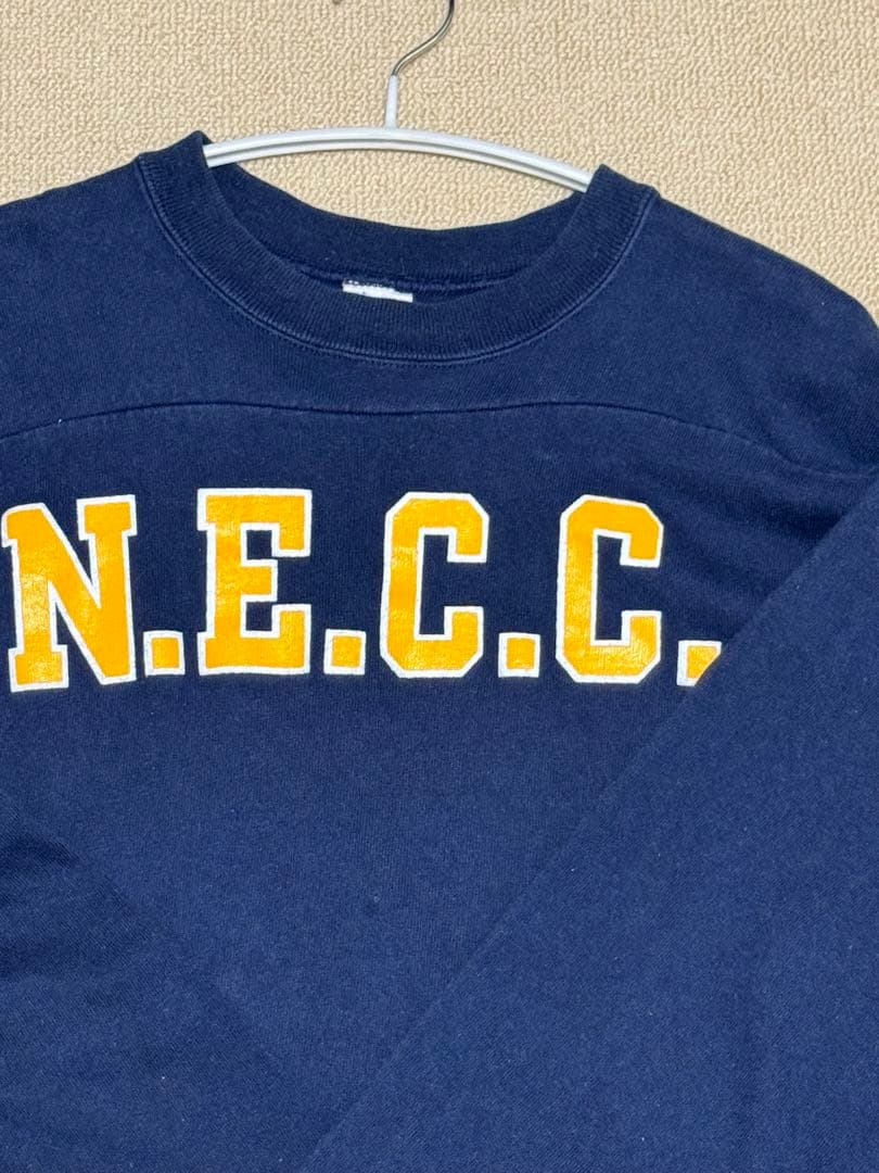 ⭐️染みタグ　フットボールtシャツ　90年代 Champion XL ネイビー