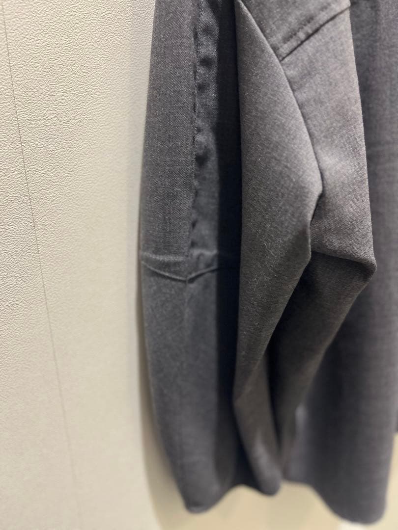 セオリーリュクス美品人気ウールシャツ　40 チャコールグレー