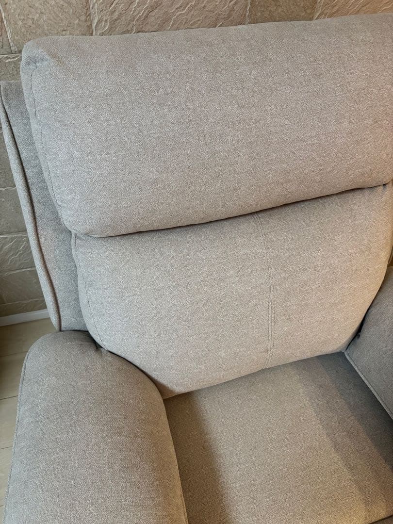 リクライニングチェア　リクライニングソファ　1人掛け　電動　ベージュ