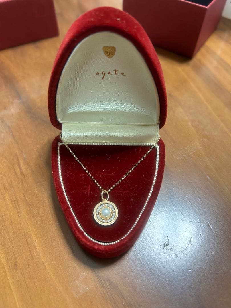 【agete】パールチャーム