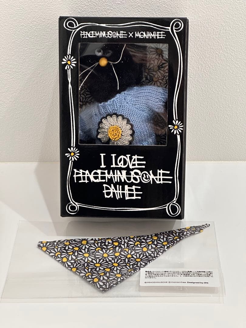 PEACEMINUSONE X MONAMHEE ぬいぐるみキーリング　スカーフ