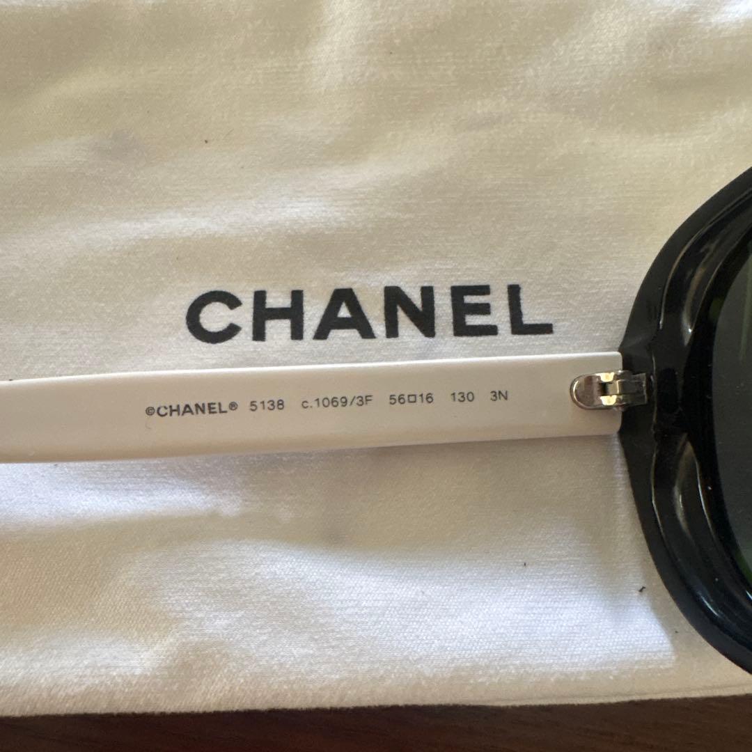 TANAKA 様限定⭐︎CHANEL ラウンド型サングラス ブラック ホワイト