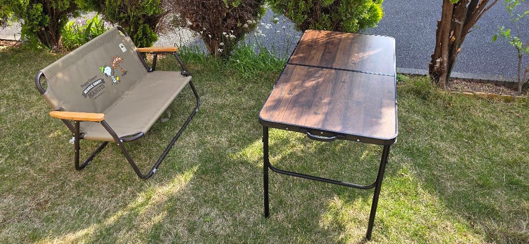 ロゴス スヌーピーチェア ＆ テーブルセット送料込 再々値下げ