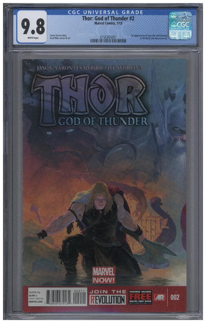アメコミリーフ Thor: God of Thunder #2 CGC 9.8