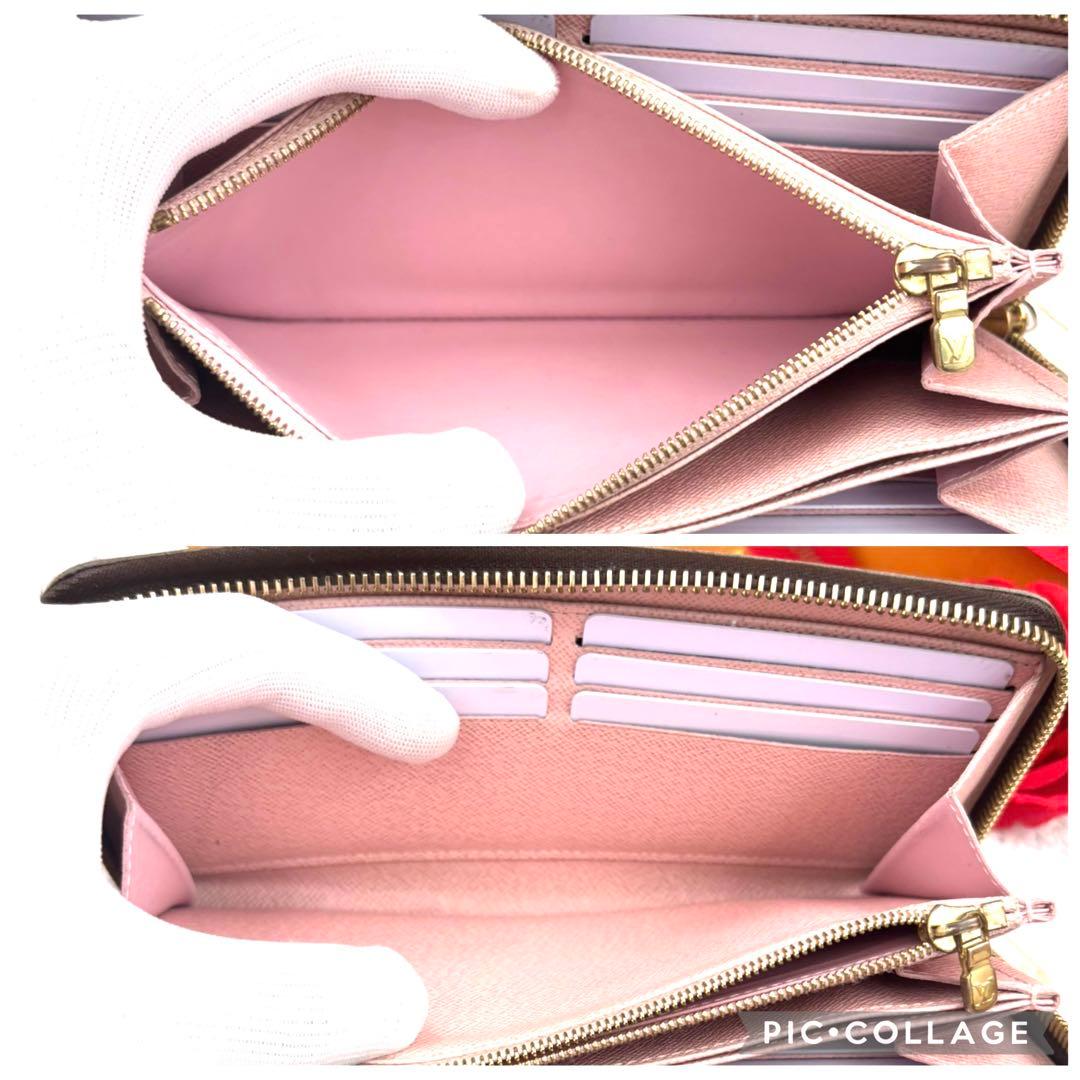 【極美品】 ルイヴィトン モノグラム ローズバレリーヌ ジッピーウォレット