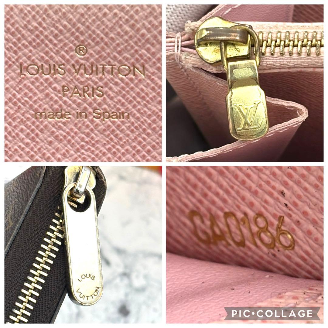 【極美品】 ルイヴィトン モノグラム ローズバレリーヌ ジッピーウォレット