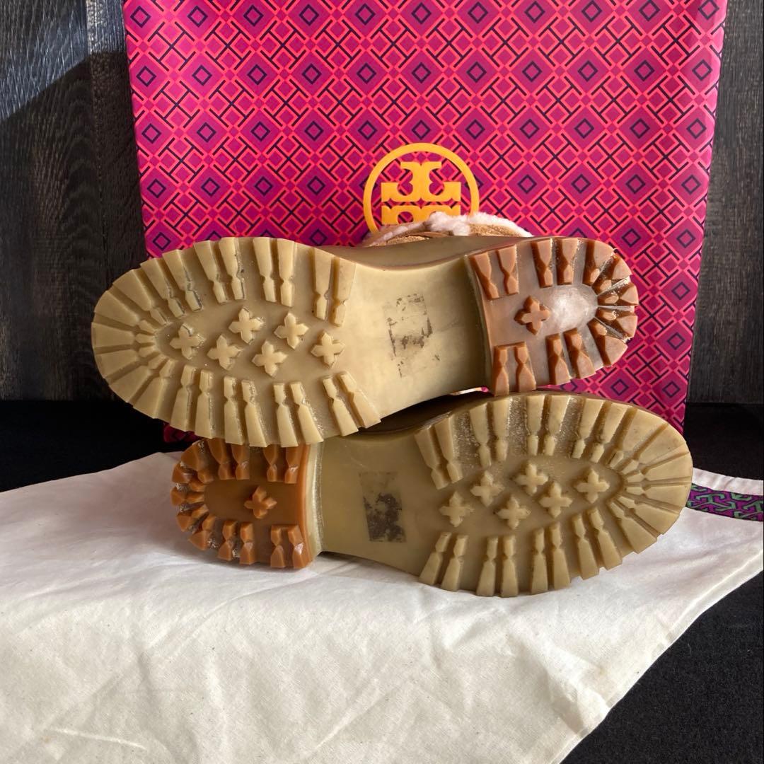 TORY BURCH 美品 ブーツ ムートン キルティング クリーニング済み