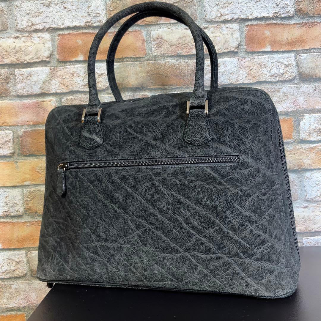 未使用級✨JRA 正規品　エレファントレザー　ビジネスバッグ　黒　A4収納可能