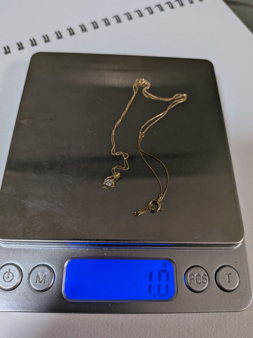 k18ネックレス　ダイヤモンド 0.1カラット 美品