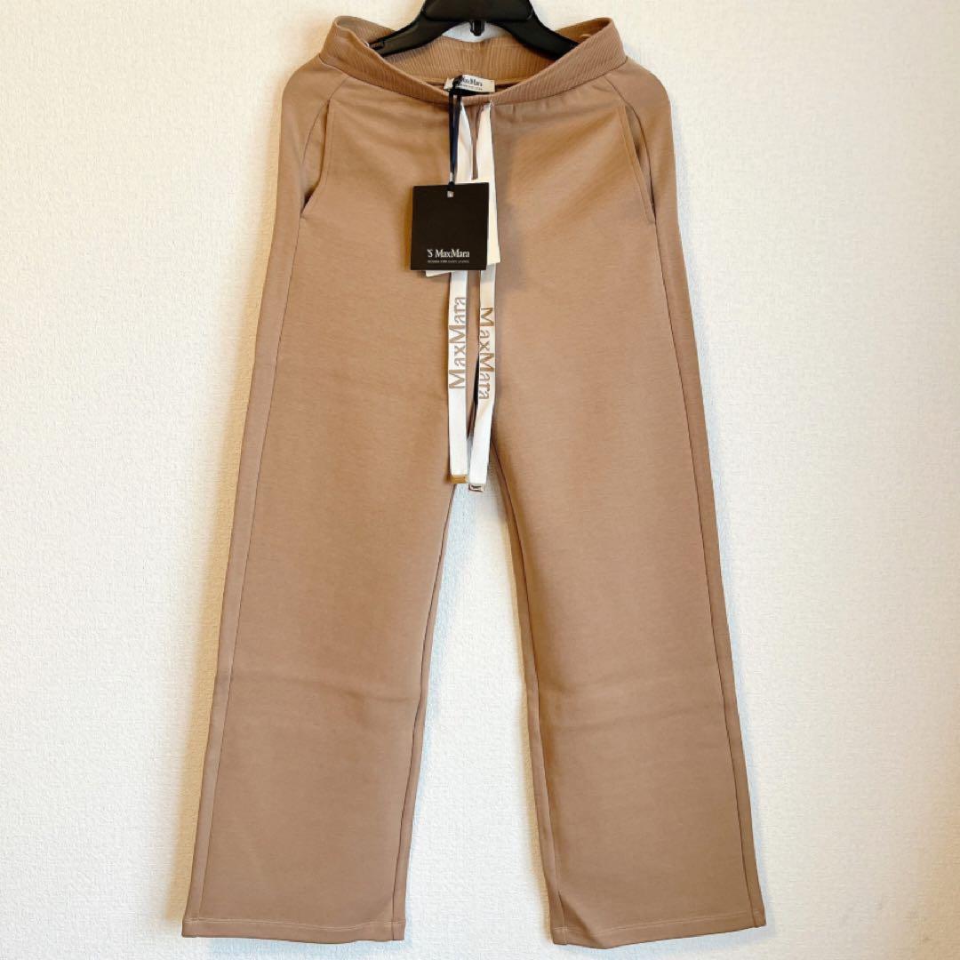 【新品未使用】S Max Mara キャメル スウェットパンツ Sサイズ