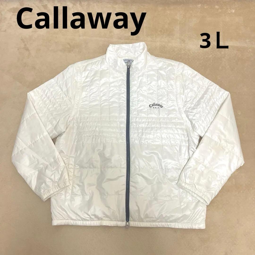 Callaway Golf キルティングジャケット 3L ホワイト　2way