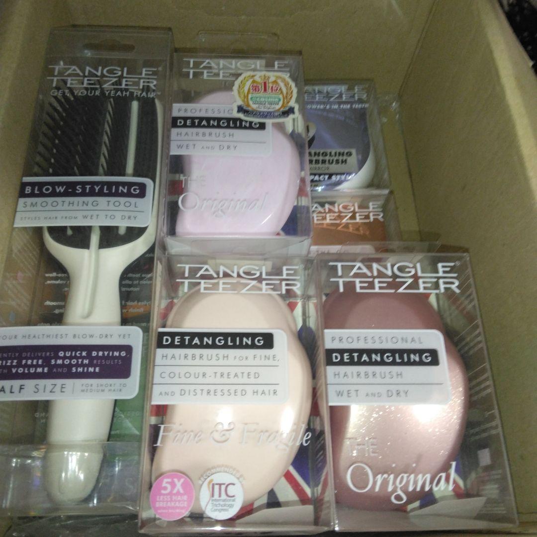 ヘアブラシ　タングルティーザー　ペット　ハーフ コンパクト ダメージ ソフト