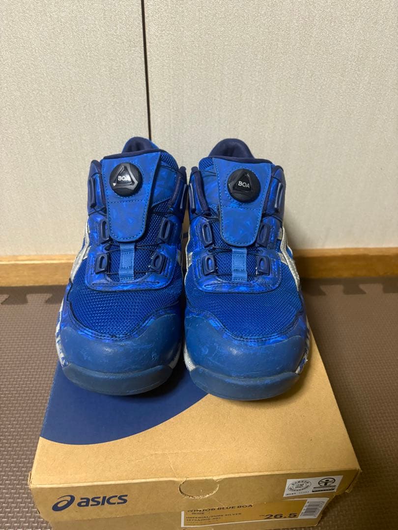 asics CP209 WINJOB BLUE BOA安全靴 青 限定 26.5