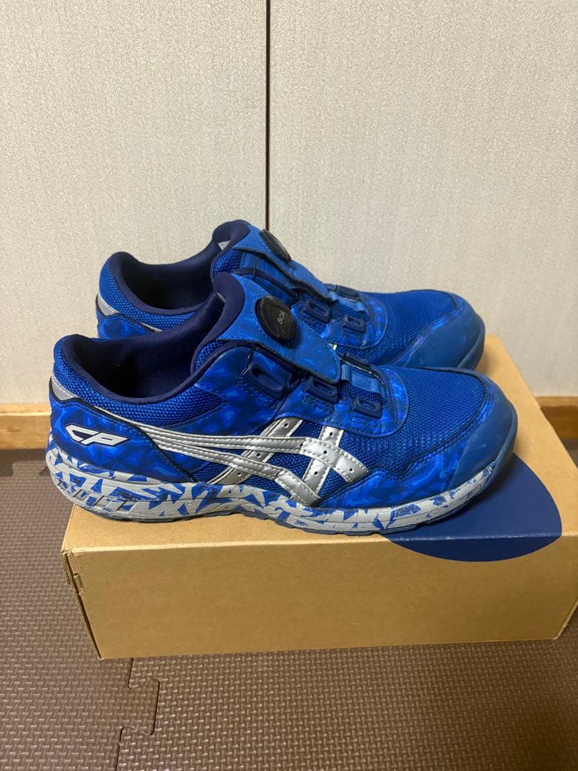 asics CP209 WINJOB BLUE BOA安全靴 青 限定 26.5