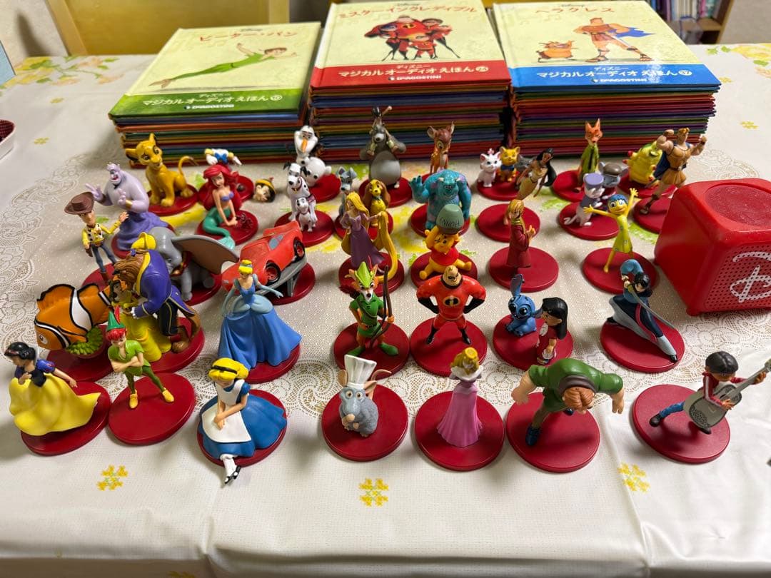 再出品　ディズニーマジカルオーディオ絵本1〜37巻フィギュア37体スピーカー無し