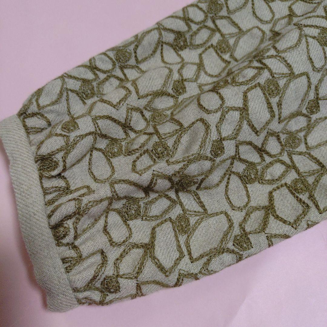 群言堂リネンウール刺繍袖プルオーバー