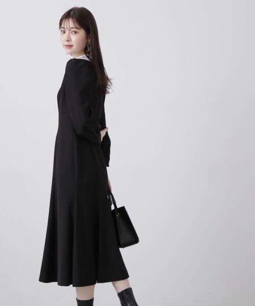 プロポーションドレッシング　 レースカラーマーメイドワンピース M