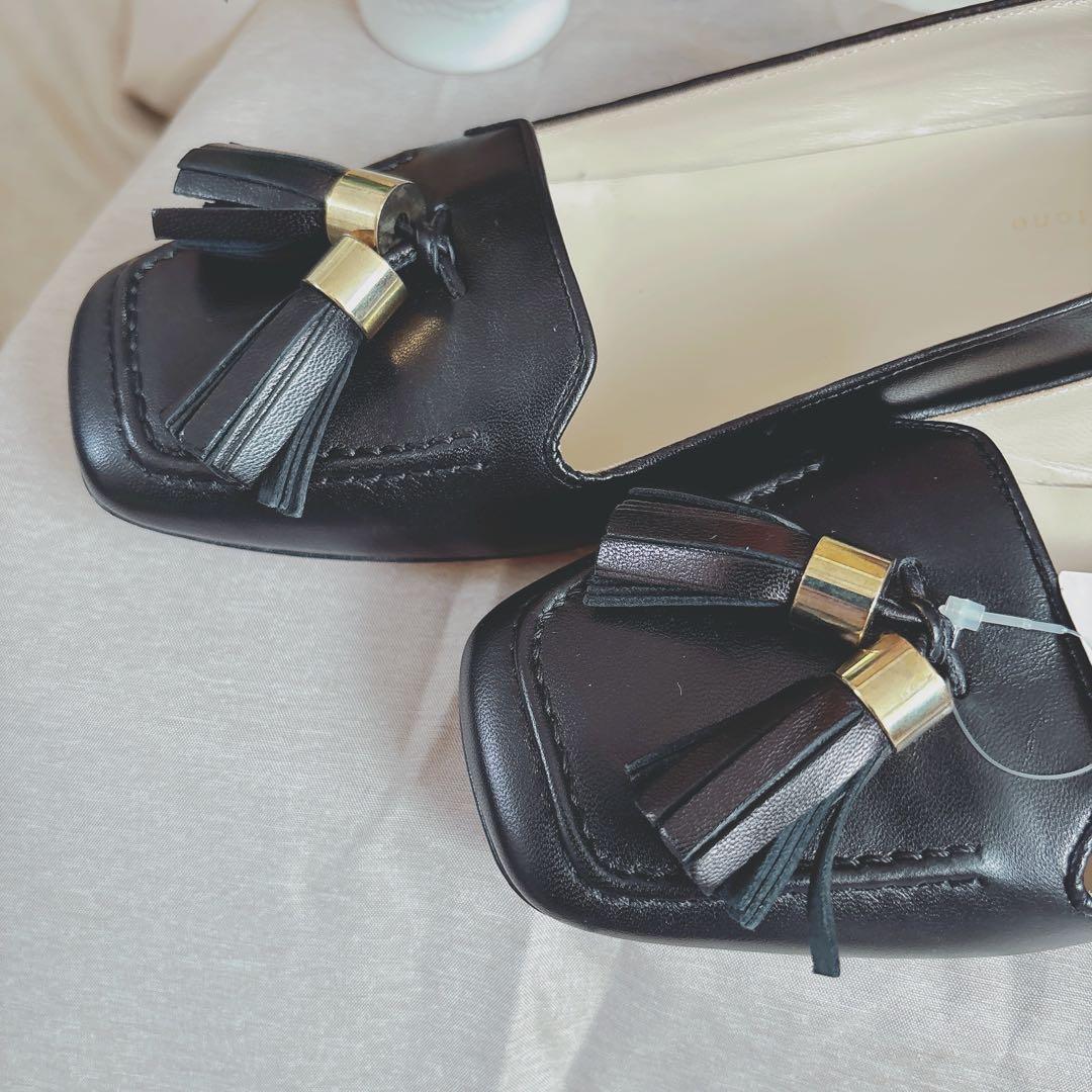 【新品】 SabrinaMartone タッセルローファーフラットパンプス