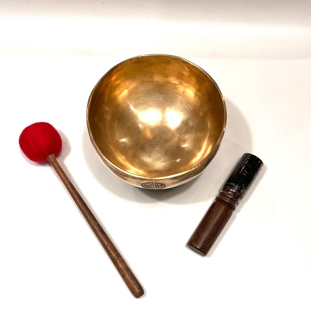 シンギングボウル フルムーン マットゴールド 14cm F音